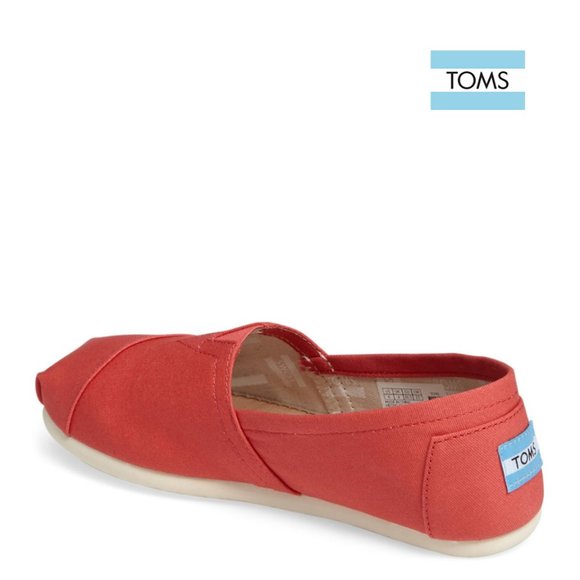 TOMS Classic Coral Alparagata Washed Twill Slip-On - Picture 2 of 6
